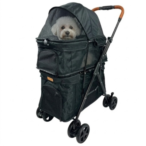Ollipet Torino Twin - Klapvogn af høj kvalitet til hunde, katte og andre kæledyr