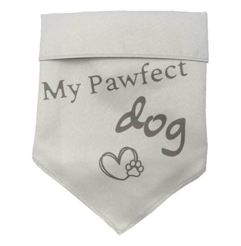Sød hundebandana med teksten ''My pawfect dog''