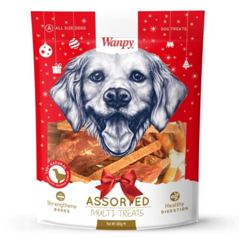 Hunden skal også kunne mærke at det er jul. Forkæl den med 300g lækre hundesnacks.