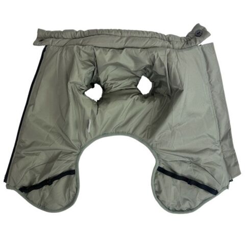 Ollipet Sirius de Luxe Dynejakke med refleks og sele - Bagbensstropper