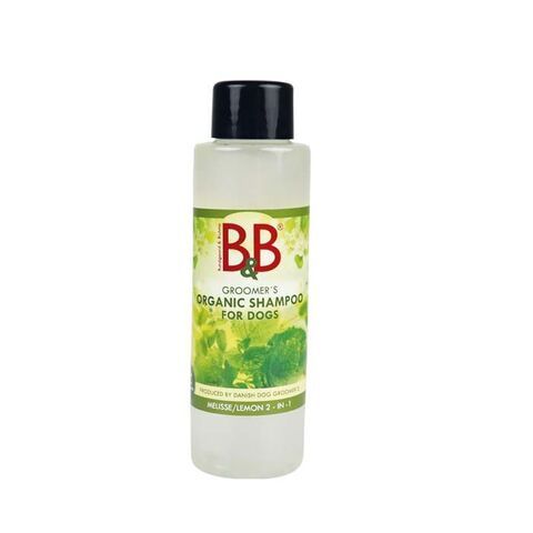 B&B | Melisse/Lemon balm 2-in-1 | Økologisk hundeshampoo og balsam - 100 ml | Hundeshampoo