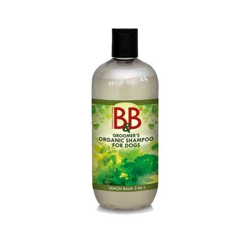 B&B | Lemon balm 2-in-1 | Økologisk hundeshampoo og balsam - 500 ml | Hundeshampoo
