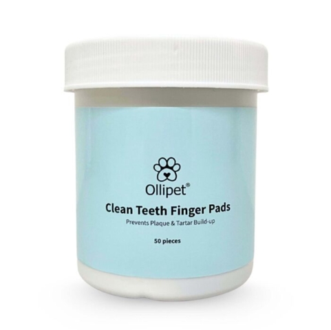 Tandrensende wipes til hunde baseret på milde og naturlige ingredienser.