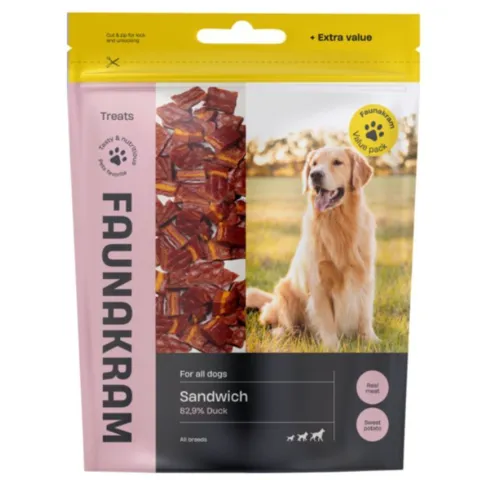 Bløde hundegodbidder med and og kartoffel fra Faunakram