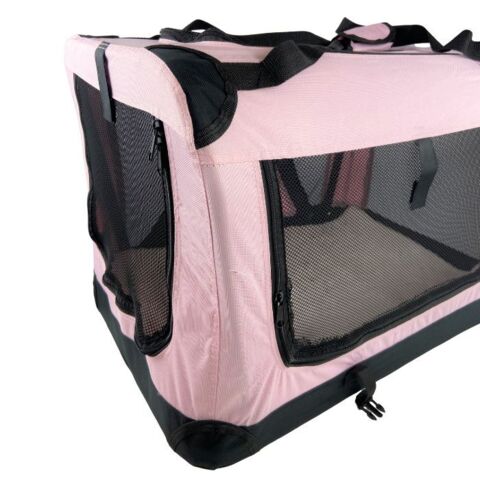 Foldbart hundetransportbur i størrelse medium