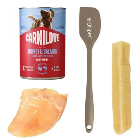 Hjemmelavet is til hvalpe. Med dens lange tyggetid er den perfekt stimulering til hvalpen.