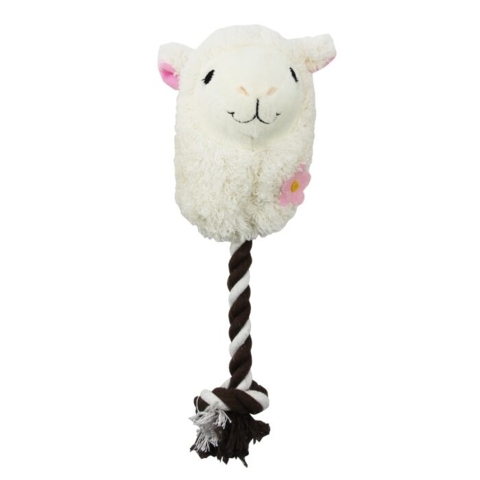 Reblegetøj til hunde med en blød plys lama