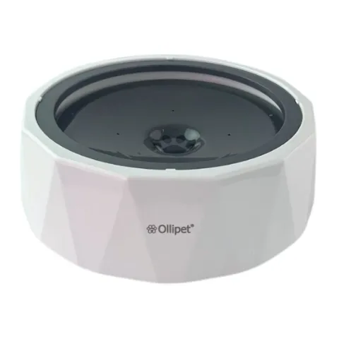 Den elegante Ollipet Diamond vandskål kombinerer funktion og design med sit smarte anti-spild system og stilrene diamantlook
