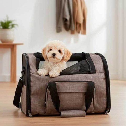 tasken er også egnet til hvalpe