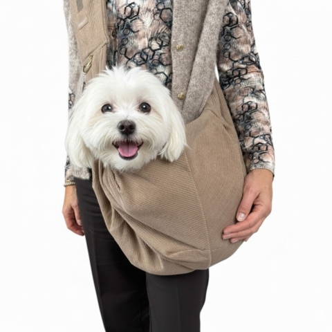 Ollipet Bijou Crossbody Kængurotaske | Hundeslynge til små hunde