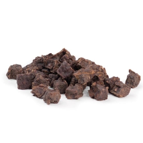 De lækre Snack'it Rådyrterninger Deluxe | 100g kan bruges under træning eller som en ekstra lækker belønning.