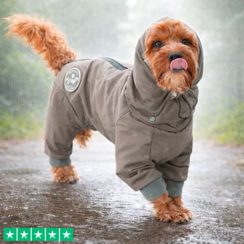 Ollipet Doodle rain coat med god pasform