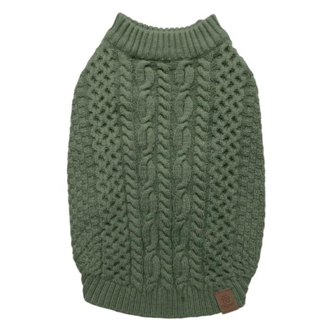 Super lækker hundesweater i flot grøn farve