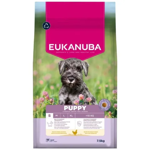 Eukanuba Puppy Small Breed hundefoder 7 5kg med kylling