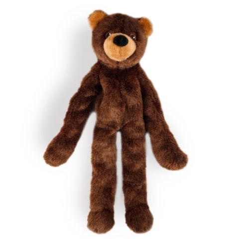 40 cm bamseven til hunde med lange arme og indbygget pivelyd