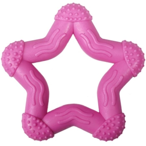 Denne bidering til hvalpe har en nubret overflade som masserer hvalpens tandkød