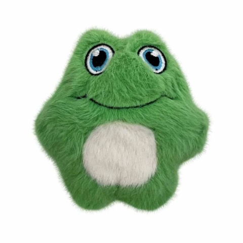 Blødt og krammevenligt legetøj med squeaker – KONG Snuzzles Mini Frog
