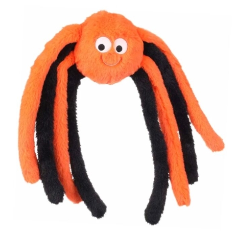 De lange ben på edderkoppen gør dette Halloween hundelegetøj ideelt til ruske-, kaste- og trækkelege