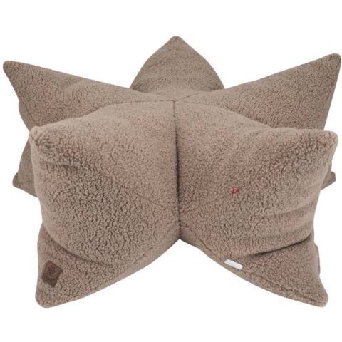 Ollipet StarNest Hundeseng med  Teddystof i flot Khaki farve