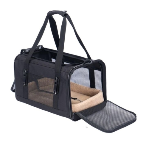 Hundetransporttaske med blød fleecepude – høj komfort for din hund