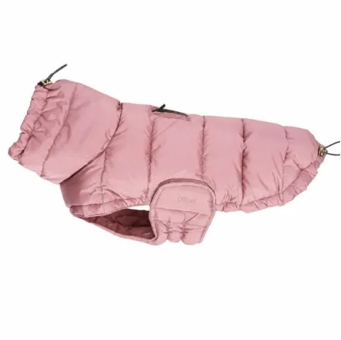 Smuk hundejakke fra Ollipet med broderi og let velcrolukning i Berry breeze