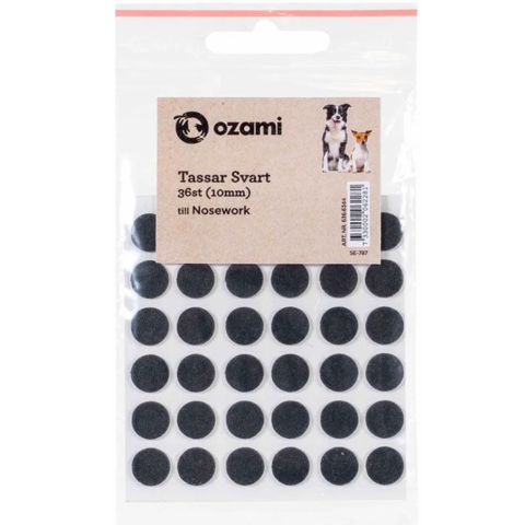 Ozami Nosework Tassar Svart 36 stk.