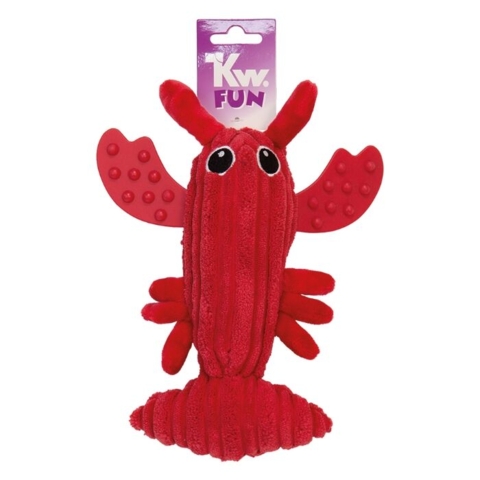 Blødt plyslegetøj til hunde formet som en hummer