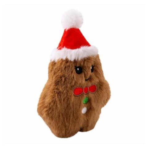 En blød lille julebamse til de legesyge hunde i juletiden.