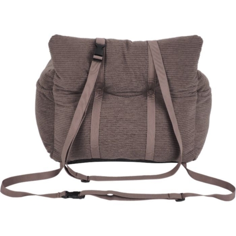 Hundebilsæde til lille hund med stopper til fastgørelse direkte på bilsædet