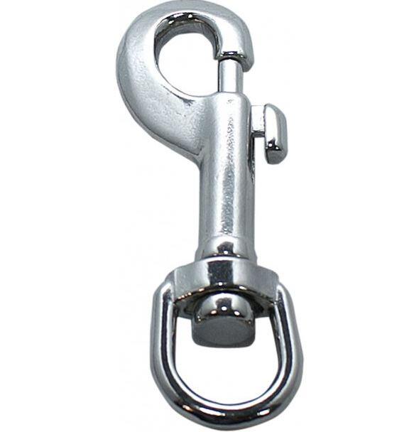 Karabinhage i forkromet stål | 70mm