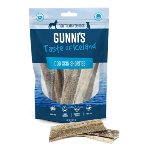 Strimer med torskeskind fra Gunnis