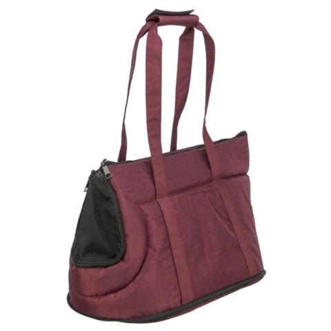 Hundetaske med komfortable hanke og praktisk rem – nem at tage med på farten