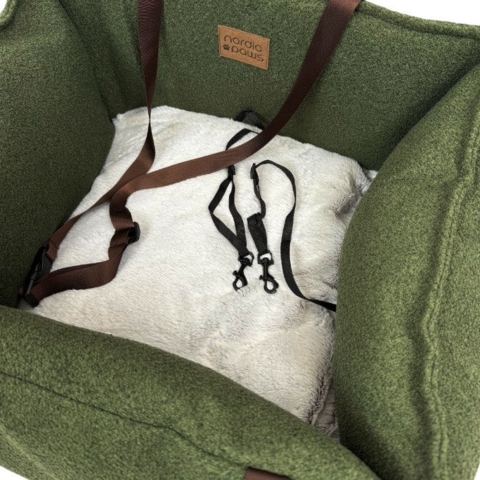 Nordic Paws Frej Bilsæde med 2 sikkerheds liner til 2 hunde