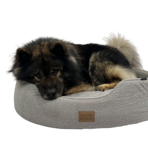 Stor og støttende hundeseng