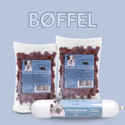 Foderpølse og Softies Godbidder med Bøffel