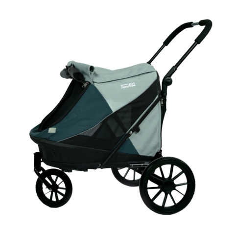 Sammenklappelig hundeklapvogn med pladsbesparende design