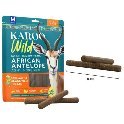 Blød hundegodbid baseret på antilopekød og naturlige krydderurter. Kornfri opskrift med højt proteinindhold og lavt fedtindhold.