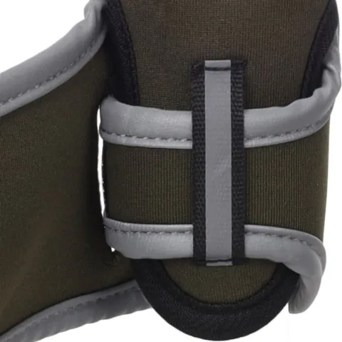 Grøn hundesko med refleksbånd og velcro for sikker og justerbar pasform