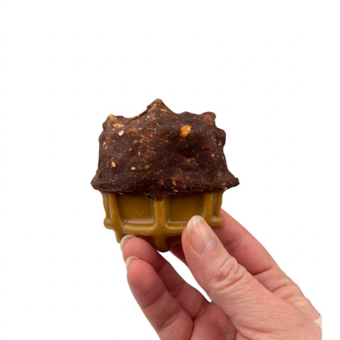 Hundegodbidder uden tilsat sukker i vaffeldesign – glutenfri opskrift med lavt fedt og proteinindhold