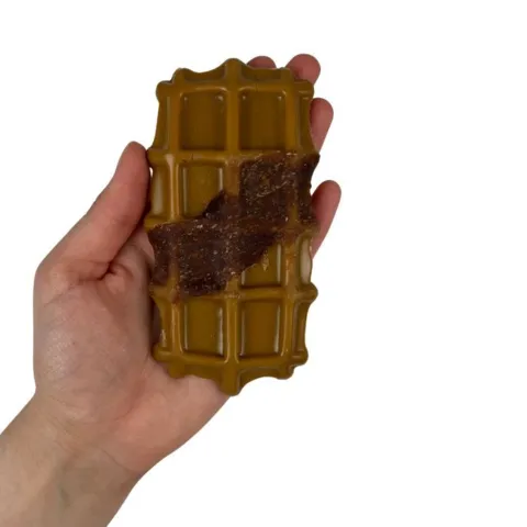 Hundesnack vaffel med kylling i stor størrelse – tyggevenlig