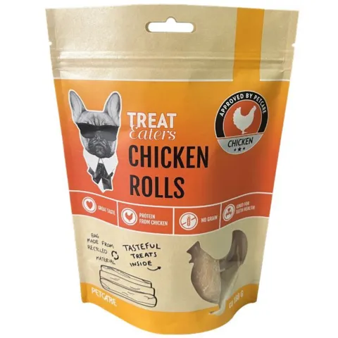 Treateaters kornfrie tyggeruller, med smag af kylling