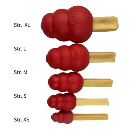 Kombipakke til hund med kong legetøj og tyggeben størrelser