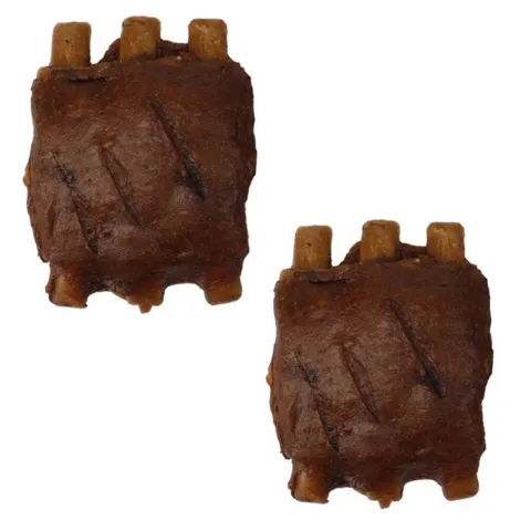 BBQ RIBS WITH CHICKEN hundesnack med kylling ca. 7 cm