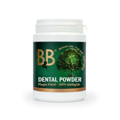 B&B Dental pulver 100g som fodertilskud til hund