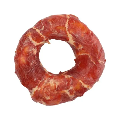 Råhud tyggering med and og fisk Flamingo snack