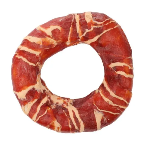 Donut with Duck & Cod 10 cm tyggering til hund i råhud