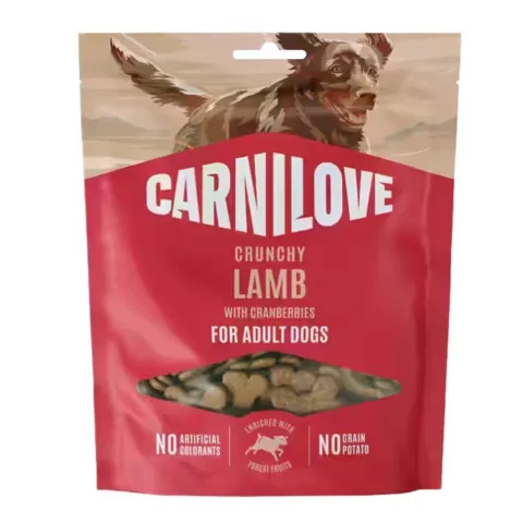 Carnilove Crunchy Snack Lamb with Cranberries hundesnack i pose