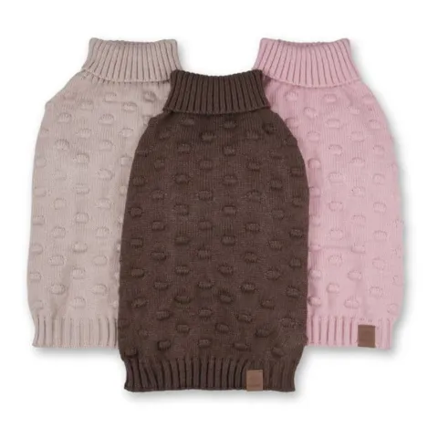 Pompom hundesweater - fås i 3 forskellige farver