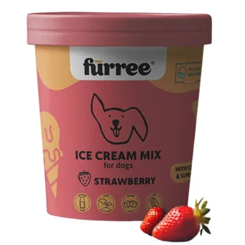 FÜRREE Icecream hundeis med jordbær