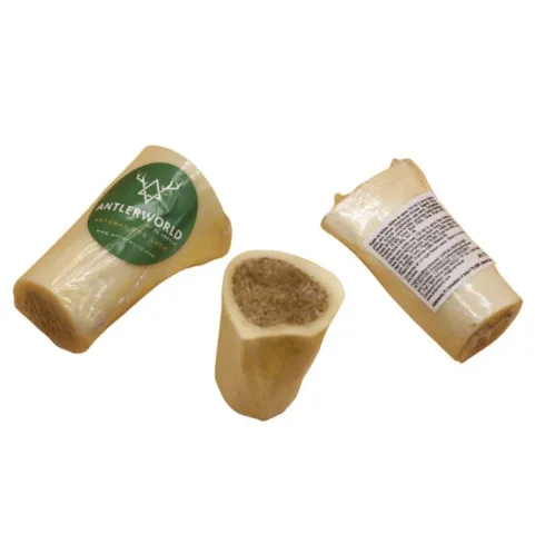AntlerWorld Buffalo Bone Stuffed Meat naturligt tyggeben til hund